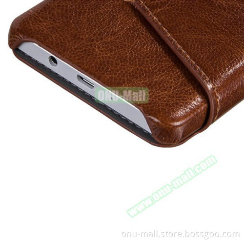 Folding Style Shockproof Flip Cover Leather Case for HTC One M9 with Display Window